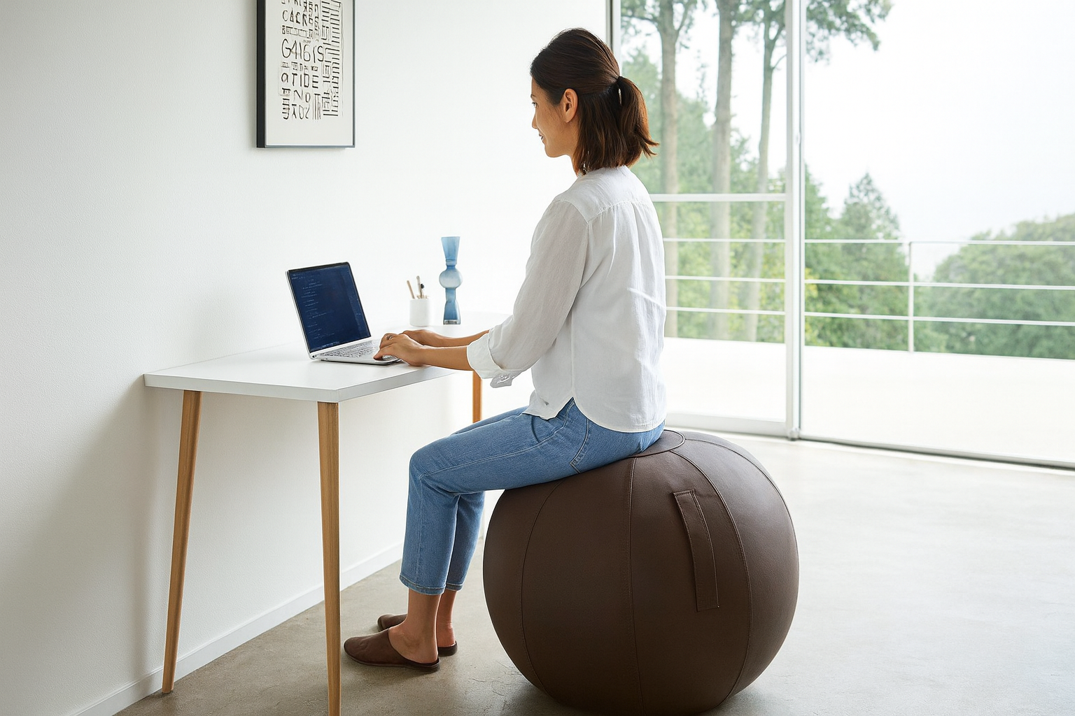 「座るだけで姿勢が整う？」 シーティングボールの意外な効果