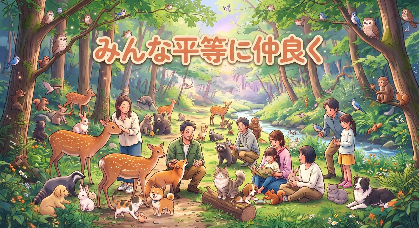 みんな仲良く共存できればいいな💕