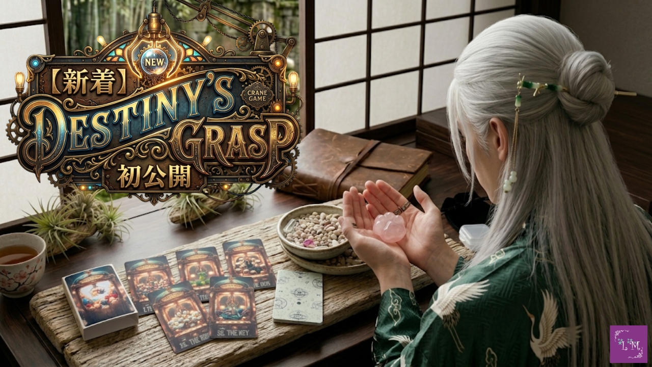 【新着】DESTINY'S GRASP初公開・ローズクォーツ肉球・律セレクトかんざし