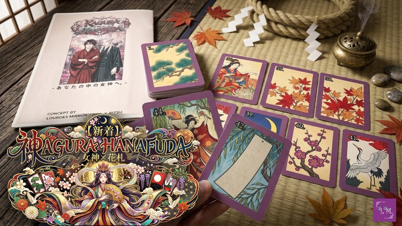 神楽花札【KAGURA HANAFUDA】女神×花札｜自己愛・内観リーディングキット HAN-ARY