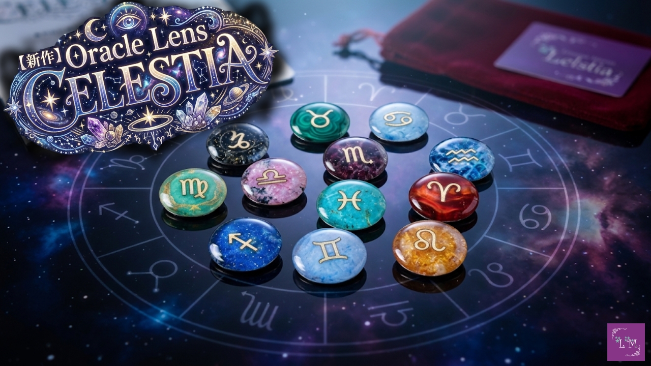 【新作】Oracle Lens「CELESTIA」｜星座×天然石で直感を鍛える12星座占いキット