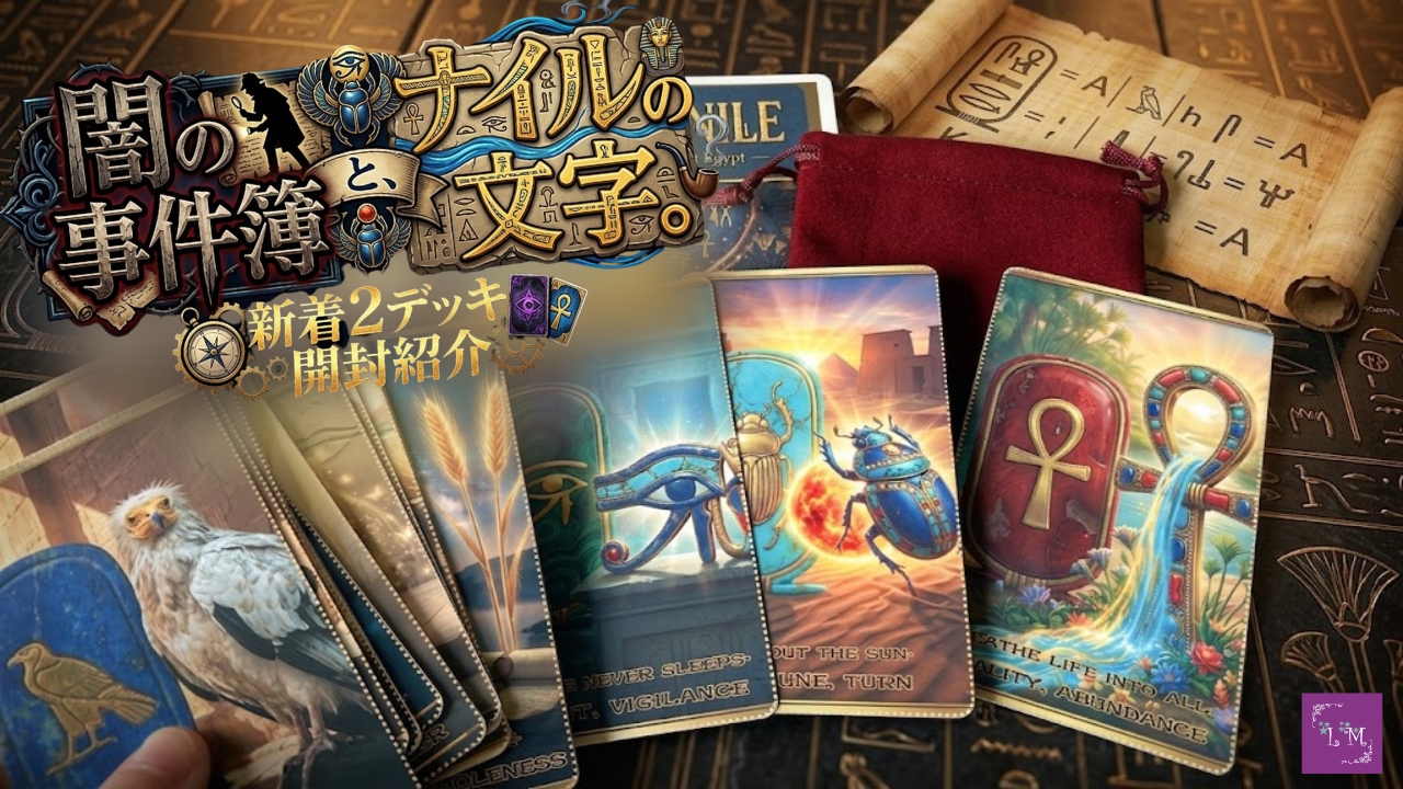 闇の事件簿と、ナイルの文字と。新着2デッキ開封紹介｜Lourdes Mirror