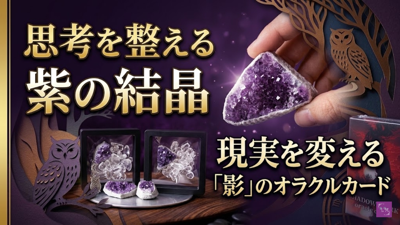 【新作】思考を整える紫の結晶 ＆ 現実を変える「影」のオラクルカード