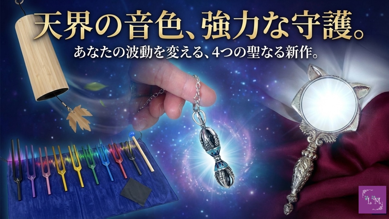 【波動が変わる】天界の音と守護の力。あなたの毎日を整える4つの聖なる新作