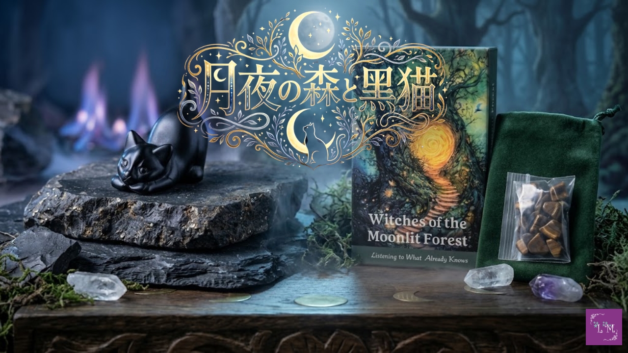 月夜の森と黒猫｜Witches of the Moonlit Forest 調律セット＆黒曜石の黒猫