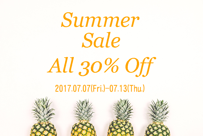 Summer Sale！