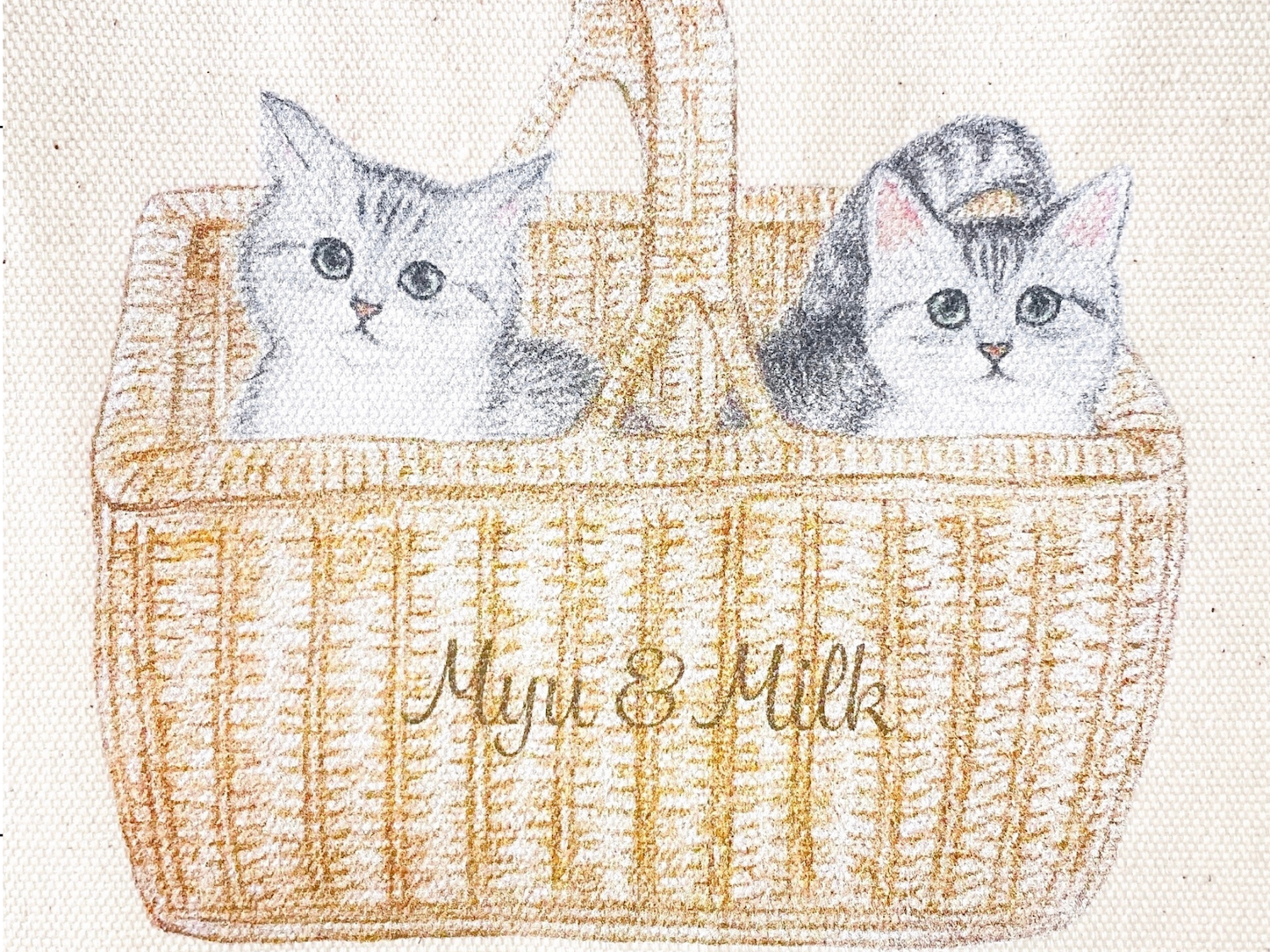 【New】『猫バスケットトート〈ナチュラルver.〉』販売開始のお知らせ🐈🧺