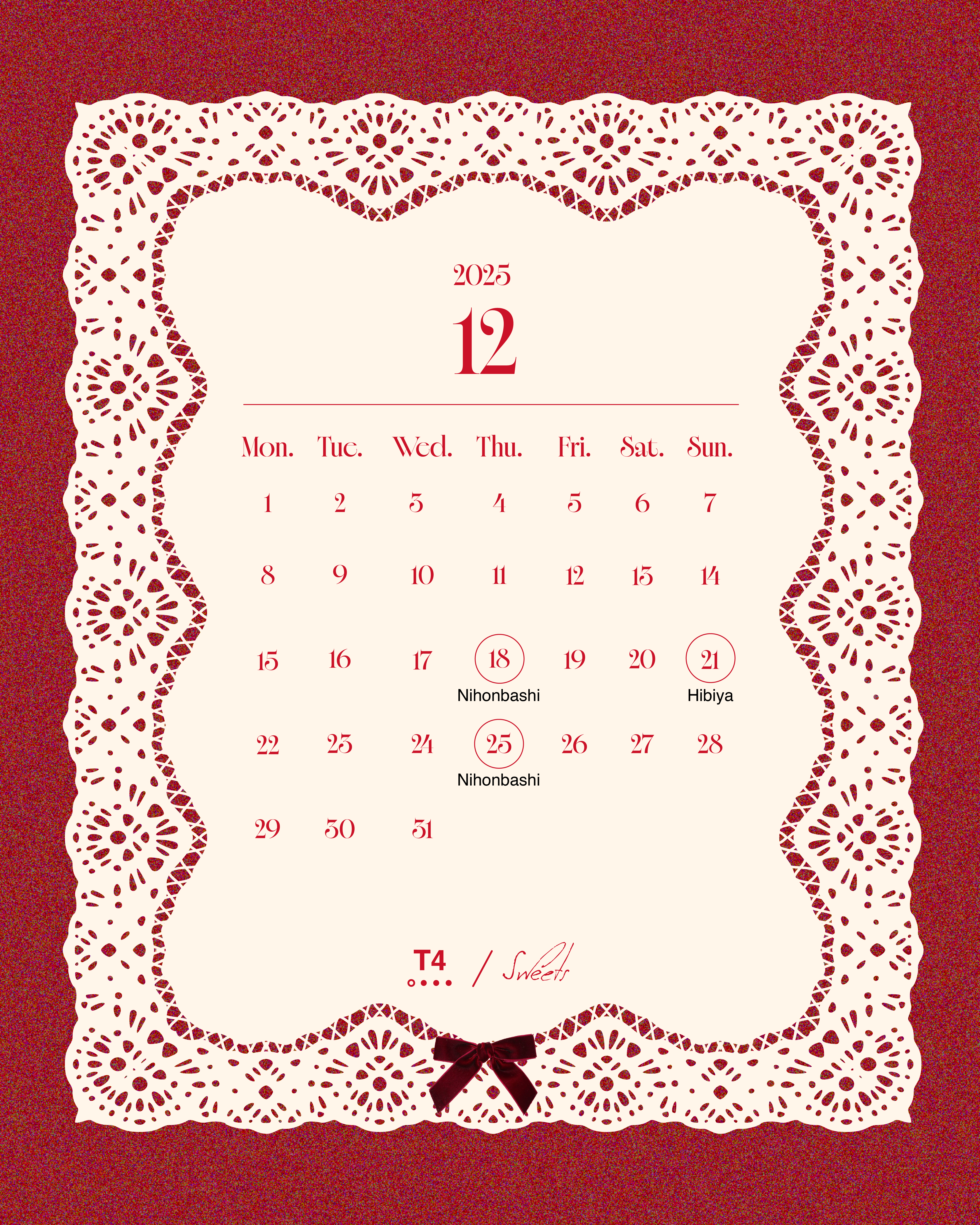 12月のご予約を開始しました