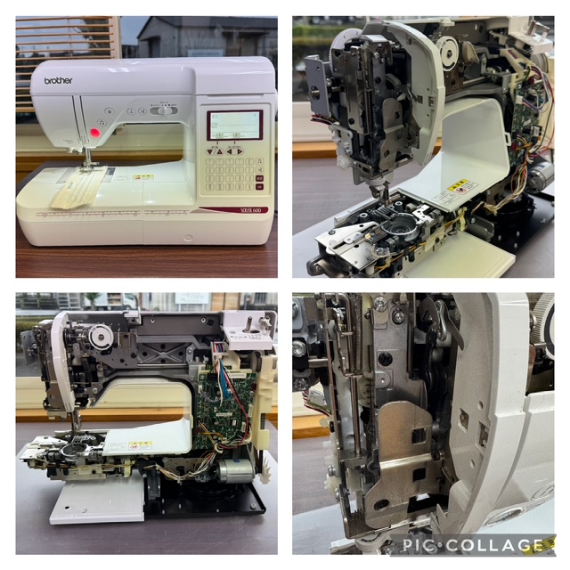ブラザー　ソレイユ600　ミシン修理　＊　布の送りが悪い　＊　brother
