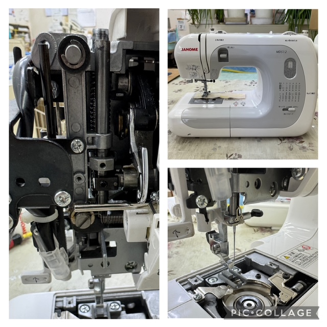ジャノメ　MD512　ミシン修理　＊　ミシンが動かない　＊　JANOME