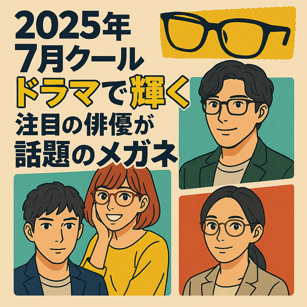 【2025年7月クール】ドラマで輝く！注目の俳優が掛けた話題のメガネ特集