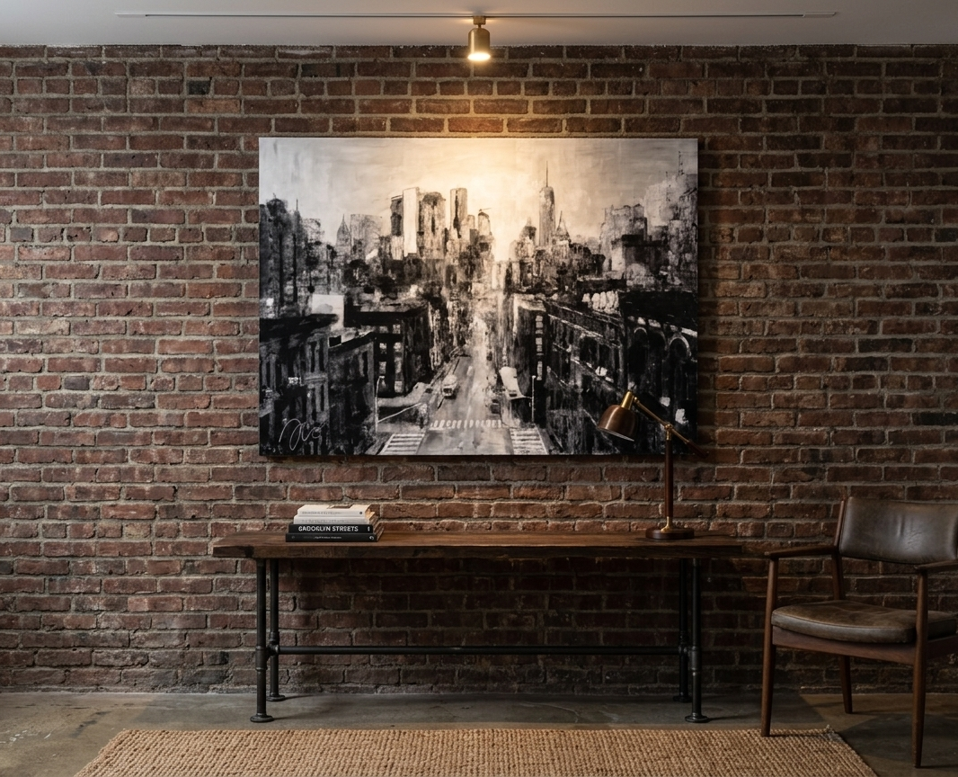 NEW YORK！モノクロが似合うオシャレな街 ニューヨークの新作現代アート作品掲載しました。