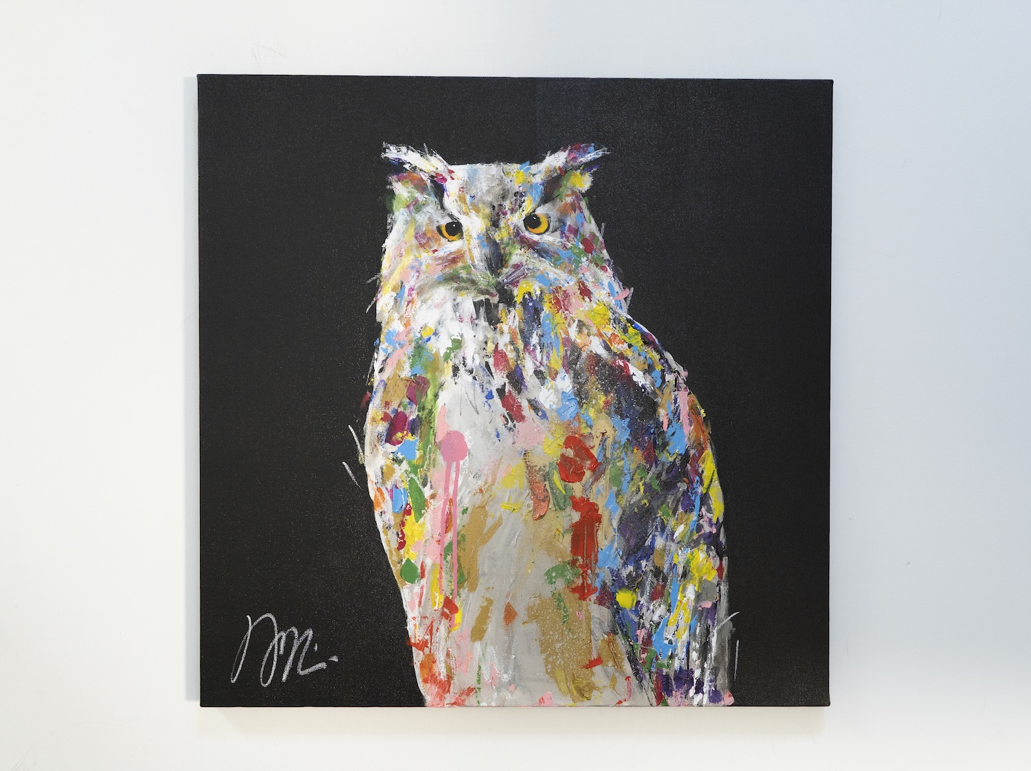 新作 フクロウの現代アート作品 "owl"　加わりました！
