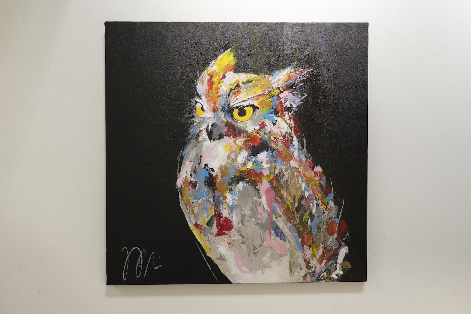 新作 フクロウの現代アート作品 "owl" 加わりました！
