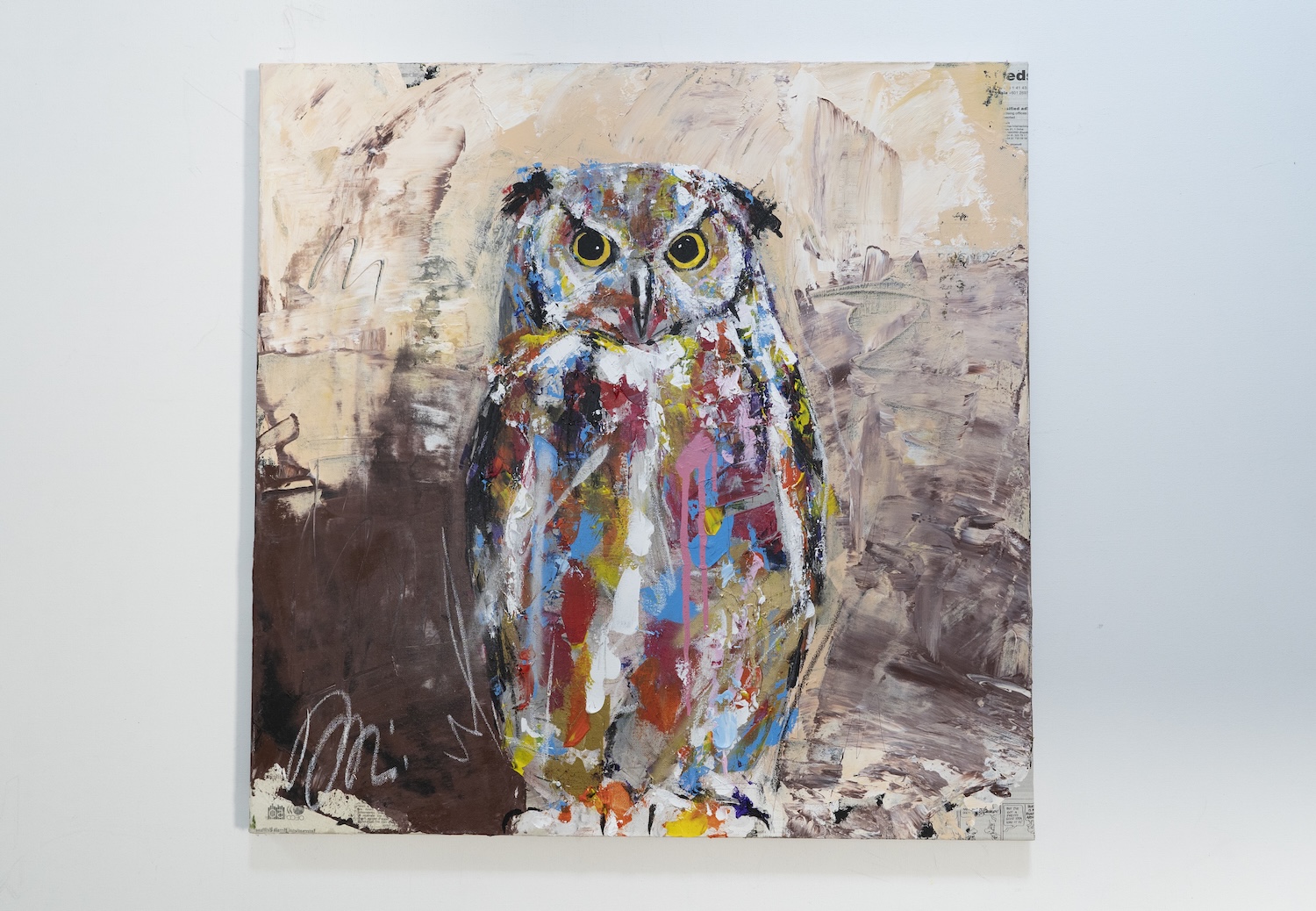 新作 フクロウの現代アート作品 "owl"　2点加わりました！