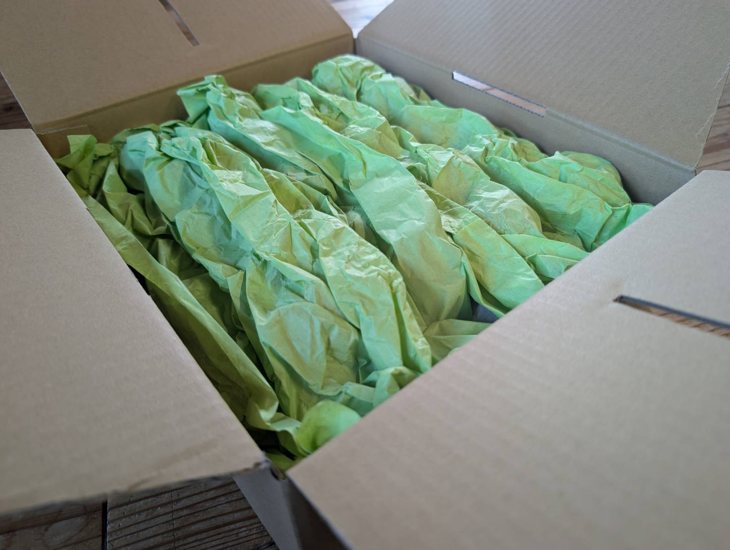 緩衝材の変更について