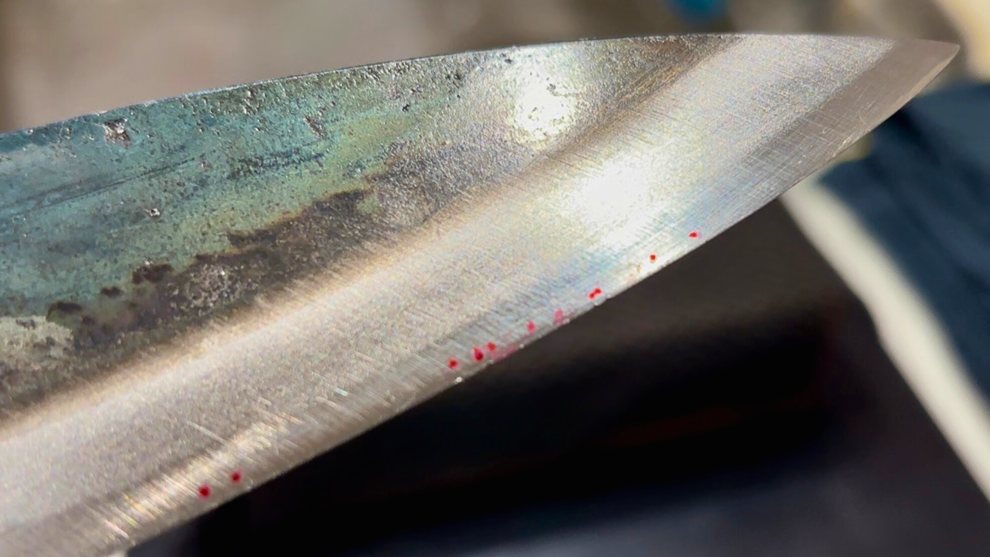 How to Fix Chip on Knife(double-edged knife)