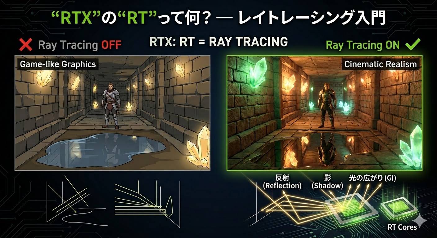 「“RTX”の“RT”って何？ ─ レイトレーシング入門」