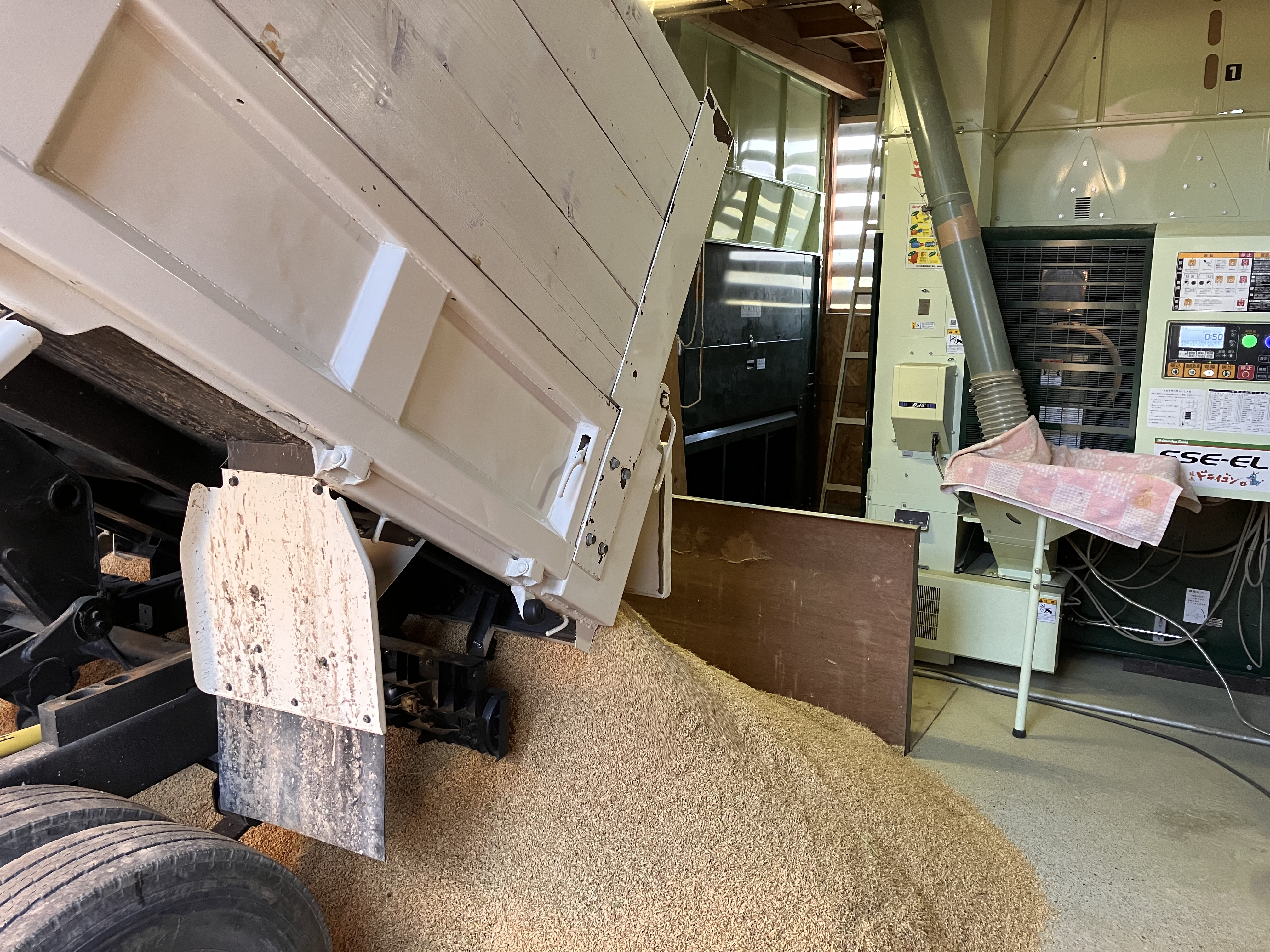 ②乾燥機のレベルが….