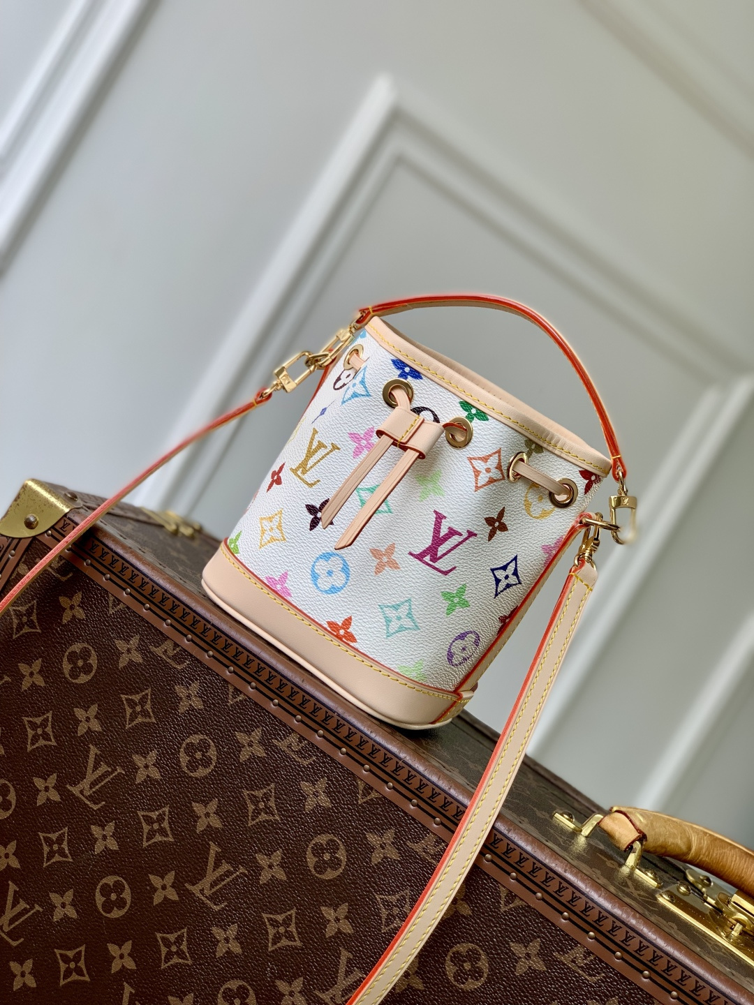 ルイヴィトンコピー【M27493】LV × TM モノグラム･キャンバスナノ･ノエ バケットバッグ