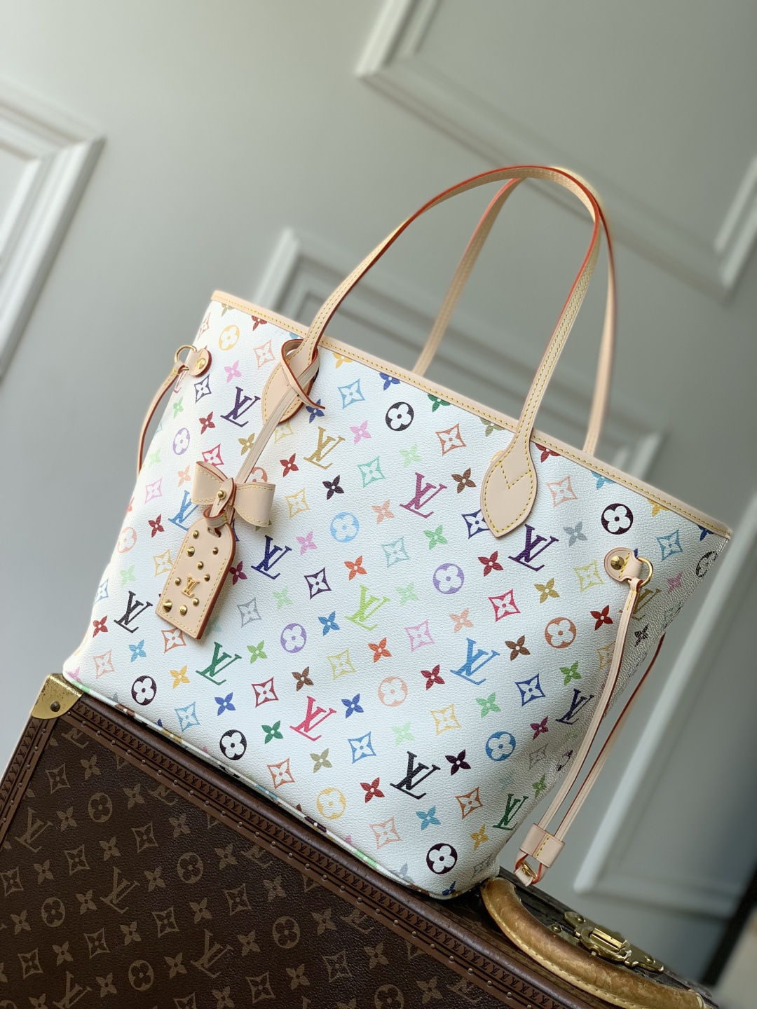 ルイヴィトンコピー【M27787】LV × TM モノグラム･コーティッド･キャンバスネヴァー