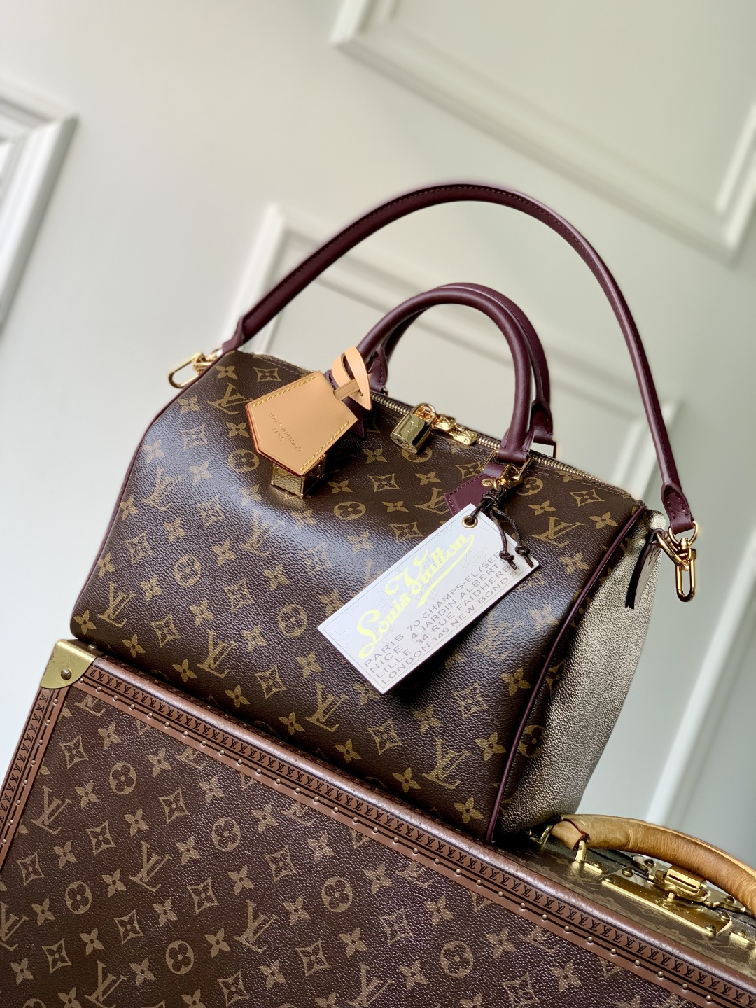 ルイヴィトンコピー【M28379】モノグラム･キャンバス カウハイドレザー スピーディ･ソフト 30