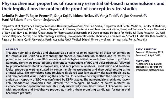 ローズマリー精油は“口腔ケア”に使える？