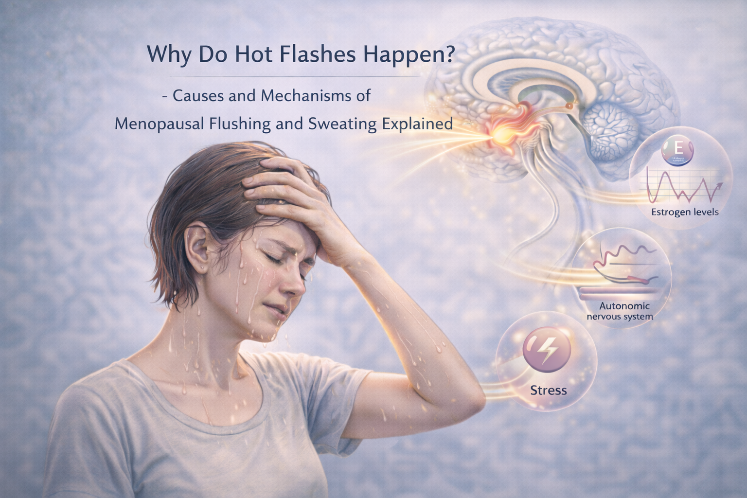 ホットフラッシュはなぜ起こる？ - 更年期のほてり・発汗の原因を解説 -