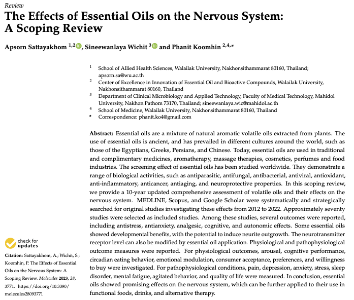 精油は「脳と自律神経」にどう働く？