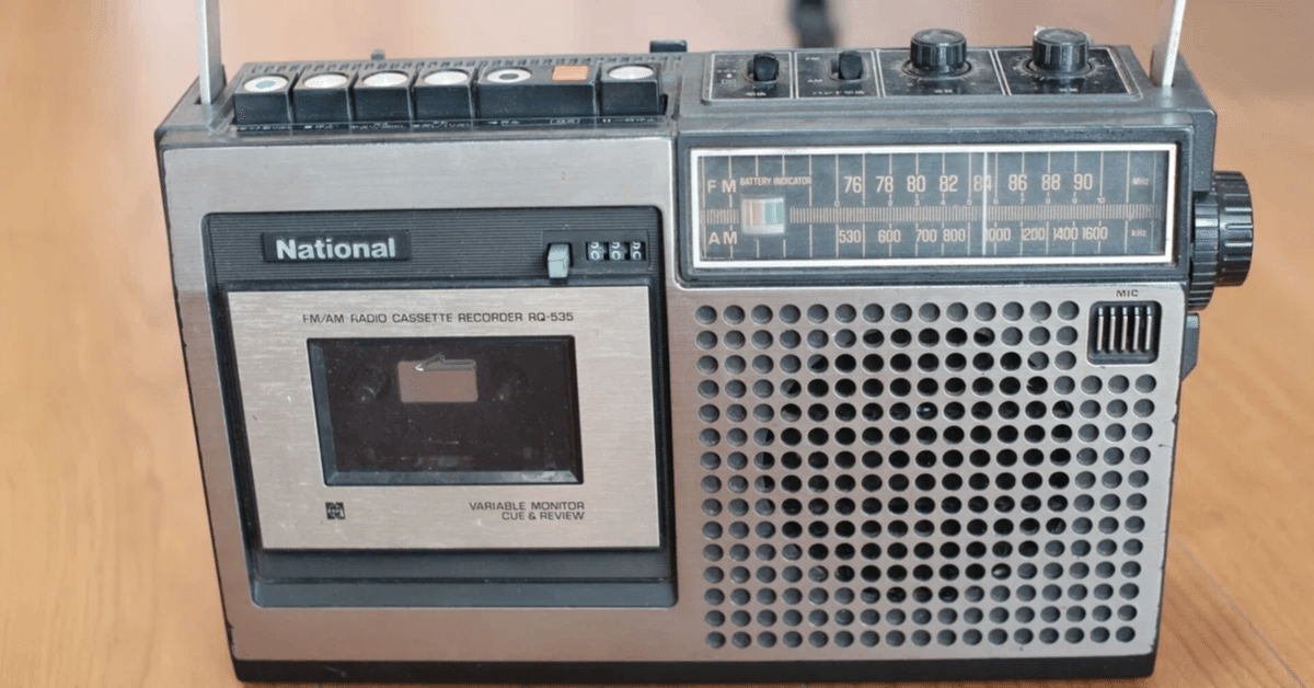 クラシックなルックスがかっこいいラジカセ、ナショナル（National）｜RQ-535　その④