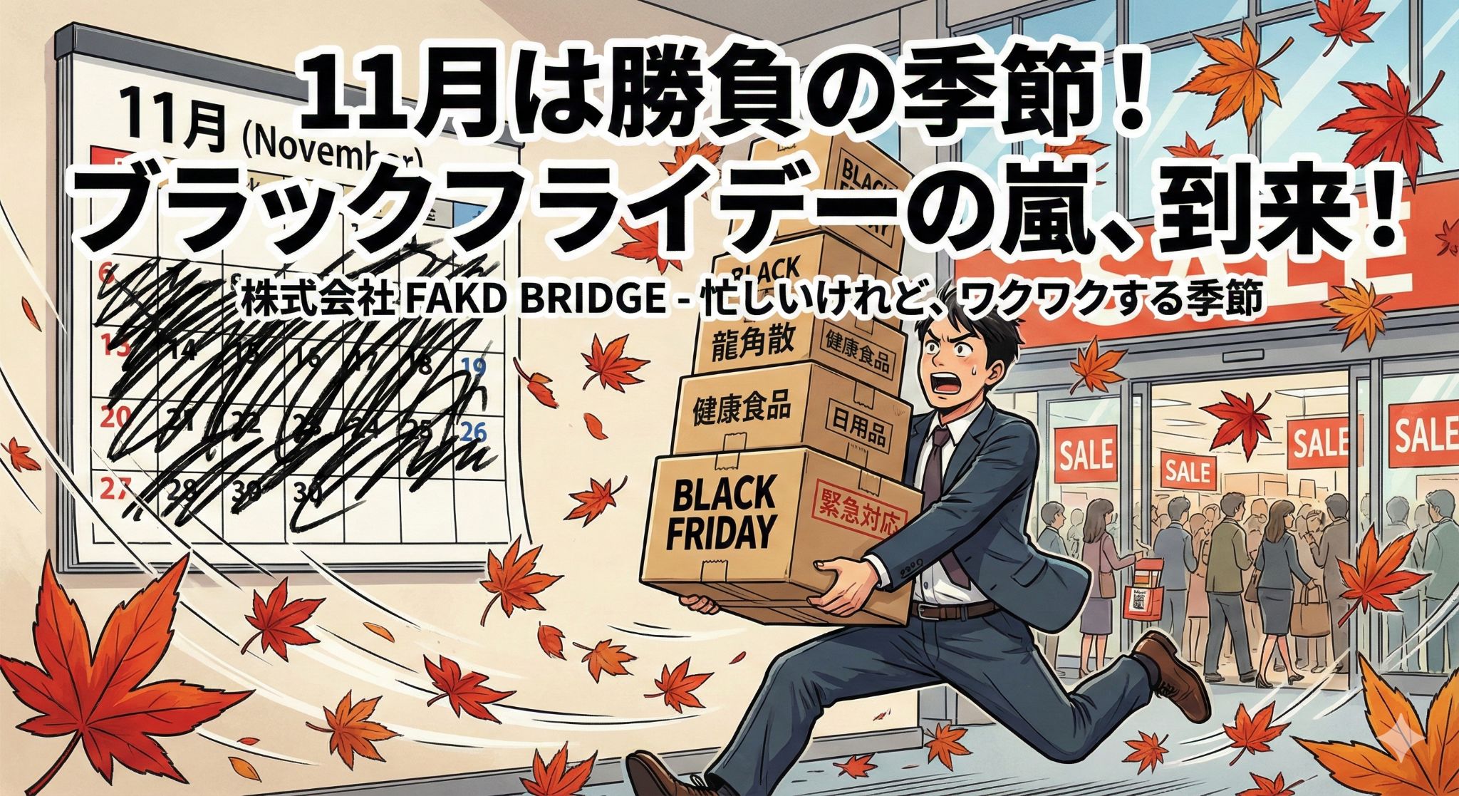 11月は実りの準備月、秋とブラックフライデーの舞台裏