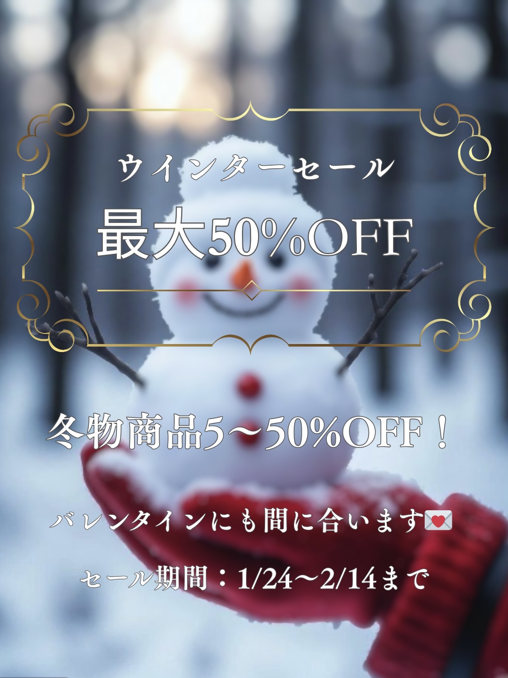 ★2/14まで★ウィンターセール！
