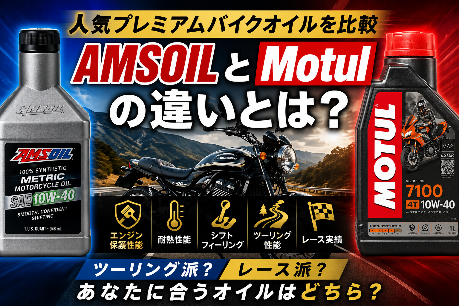 AMSOILとMobil 1の違いとは？人気プレミアムオイルを比較　第２弾