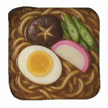 名古屋名物!? 食べられない味噌煮込みうどんハンカチ登場！