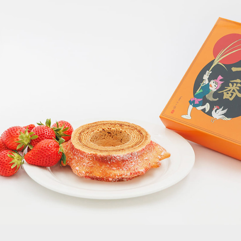 【新発売】なめがた一番 米こバウムクーヘン ［いちご］販売開始！