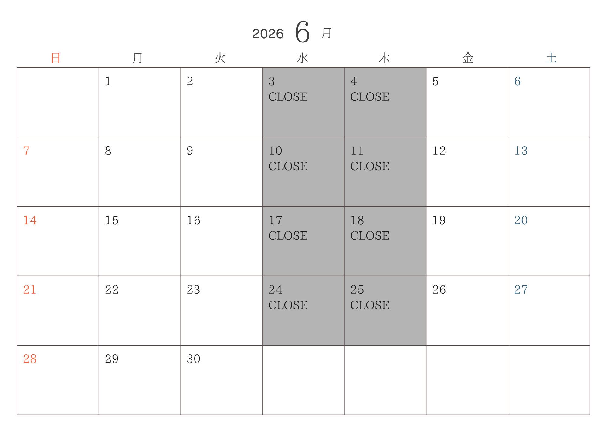 Information -June-