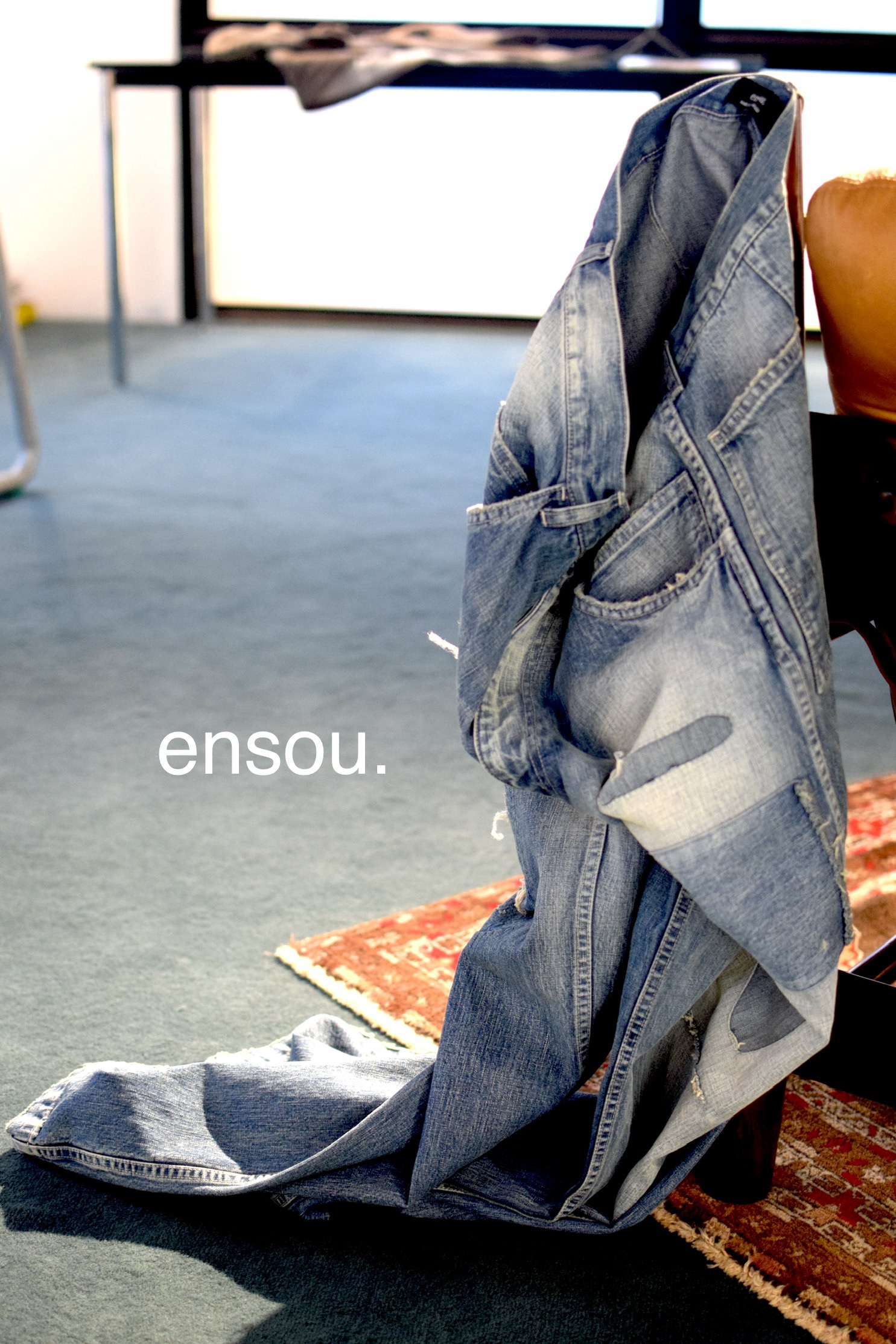 ensou. (エンソウ)　Scar Tissue Painter Jeans