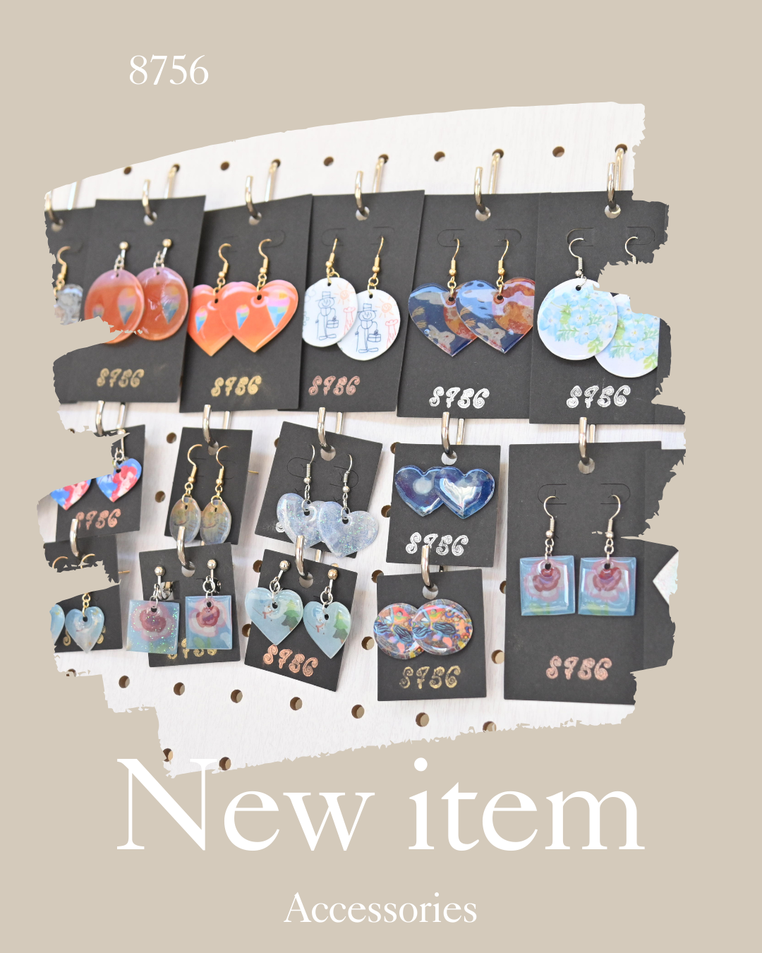 8756の第5弾アイテム③｜アクセサリー18種 イヤリングとピアス
