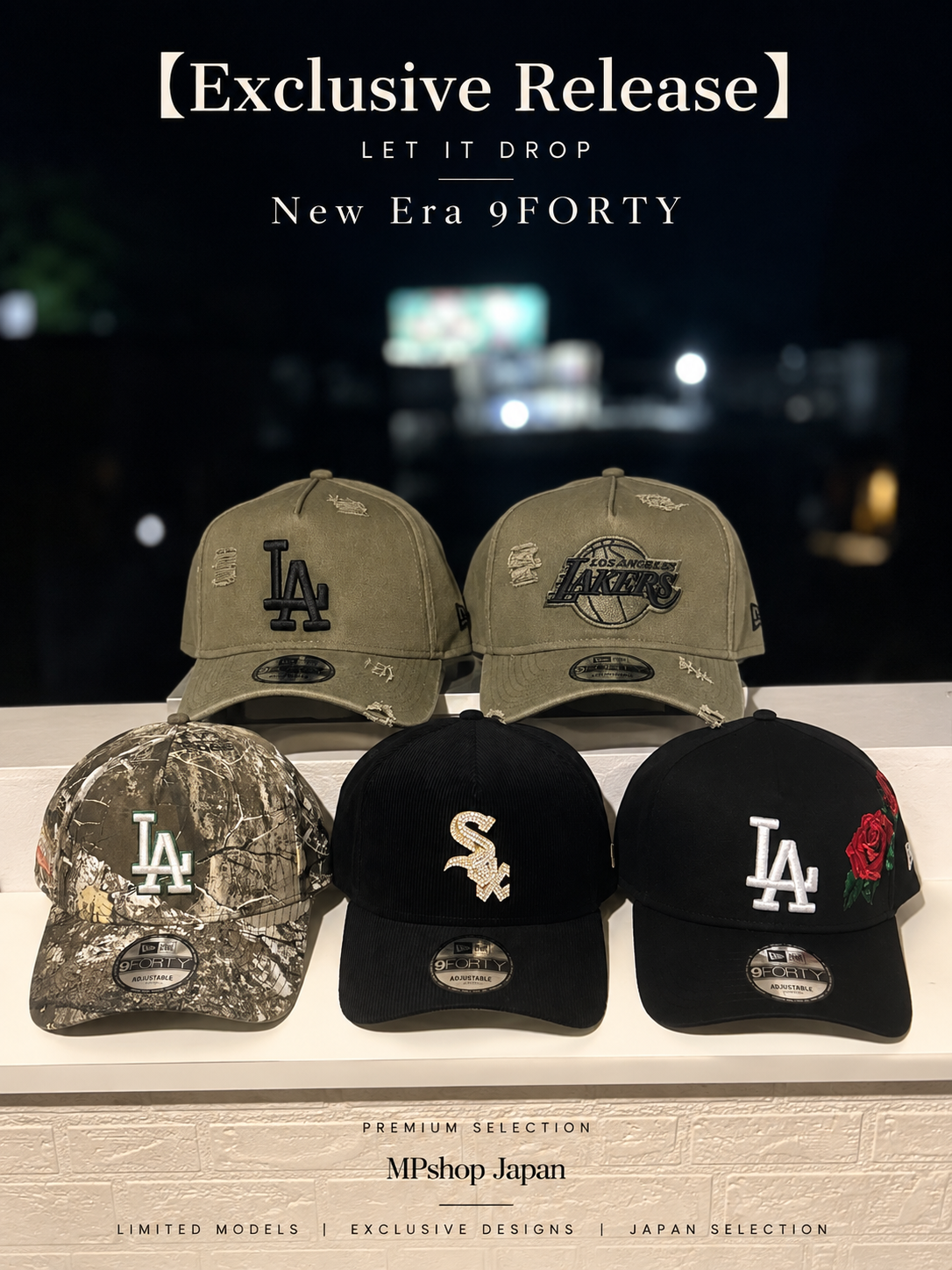 【限定発売】LET IT DROP🔥|New Era 9FORTY