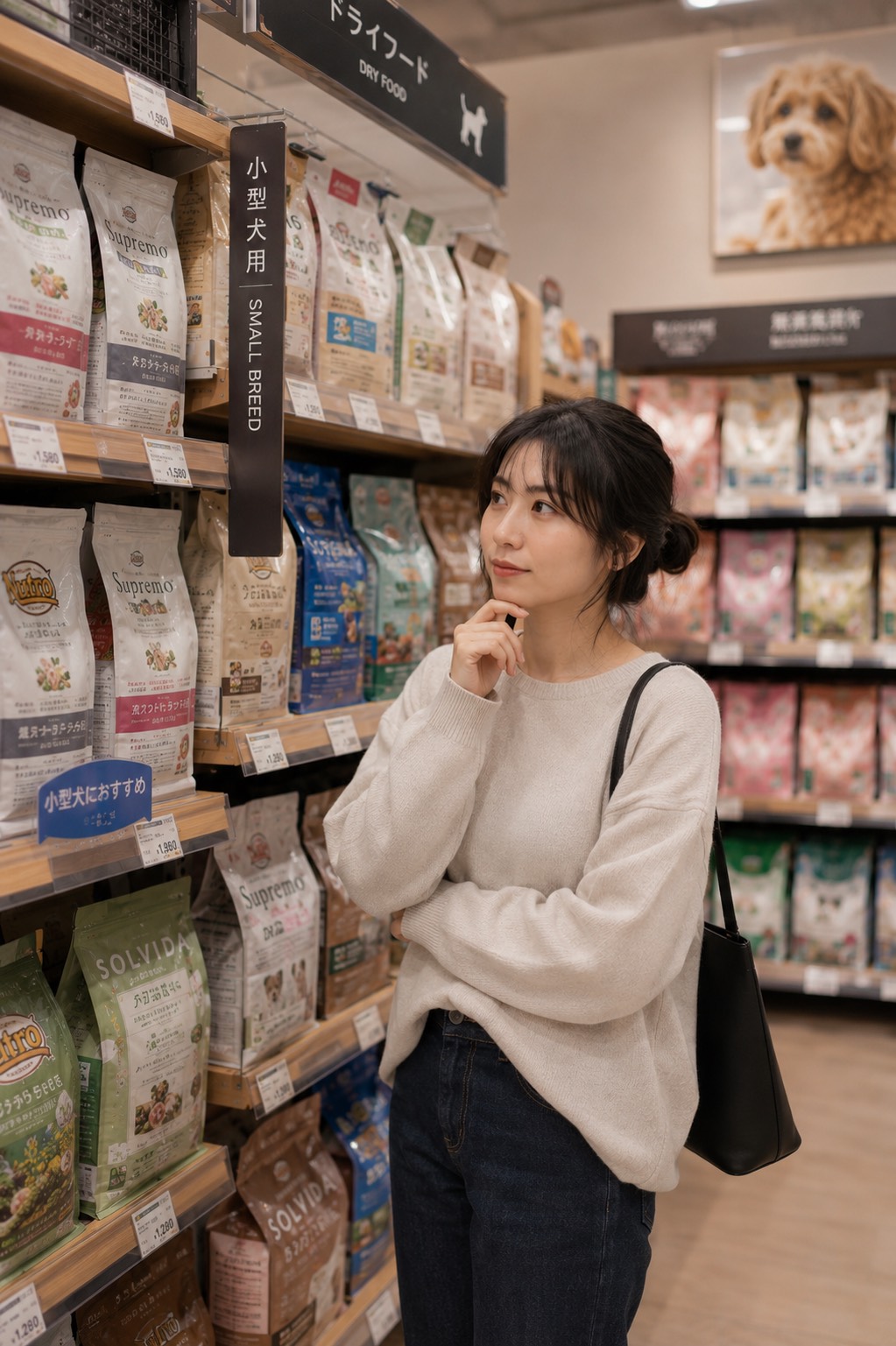 ペットショップのフードコーナーで迷わない!「良いドッグフード」の見極め方3ステップ