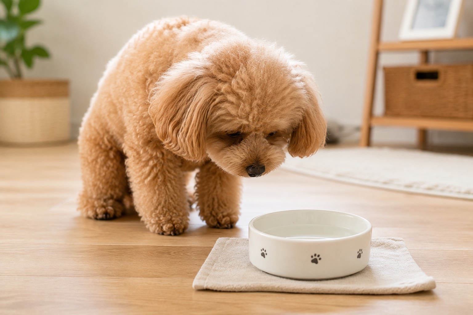 愛犬の「水をあまり飲まない」は放置して大丈夫？水分不足のサインと食事でできる対策
