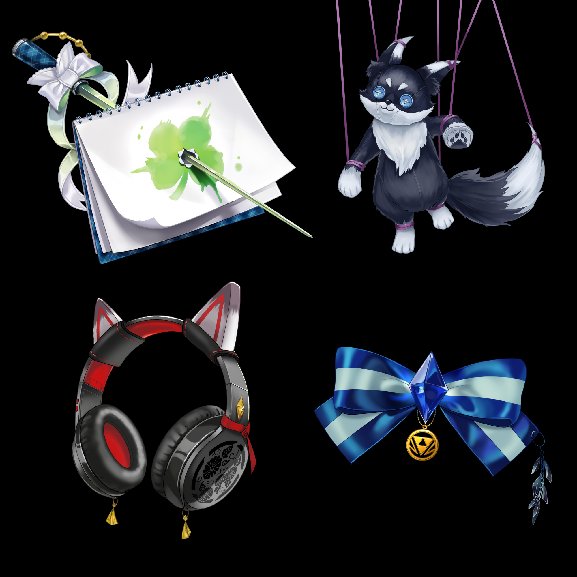 飯綱レーコ様　動画用アイテムイラスト制作