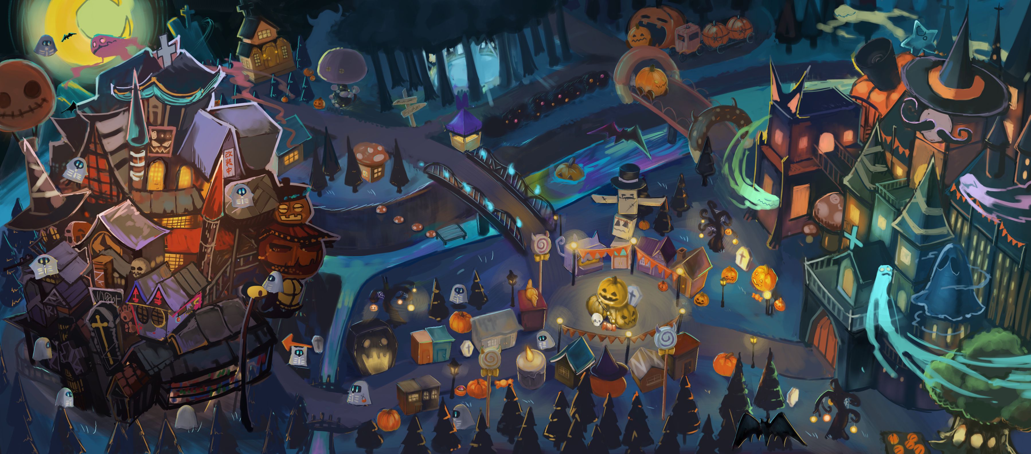 シエラゲームズ様　ボードゲーム「メゾンドナイトメア」イラスト・デザイン制作