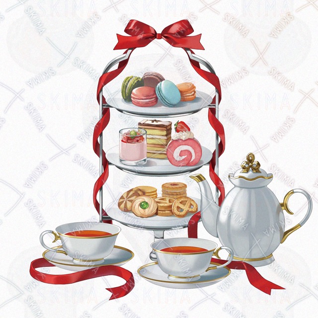 幻想紅茶館様　ボードゲーム「アフタヌーン・レディ」アイテムイラスト制作