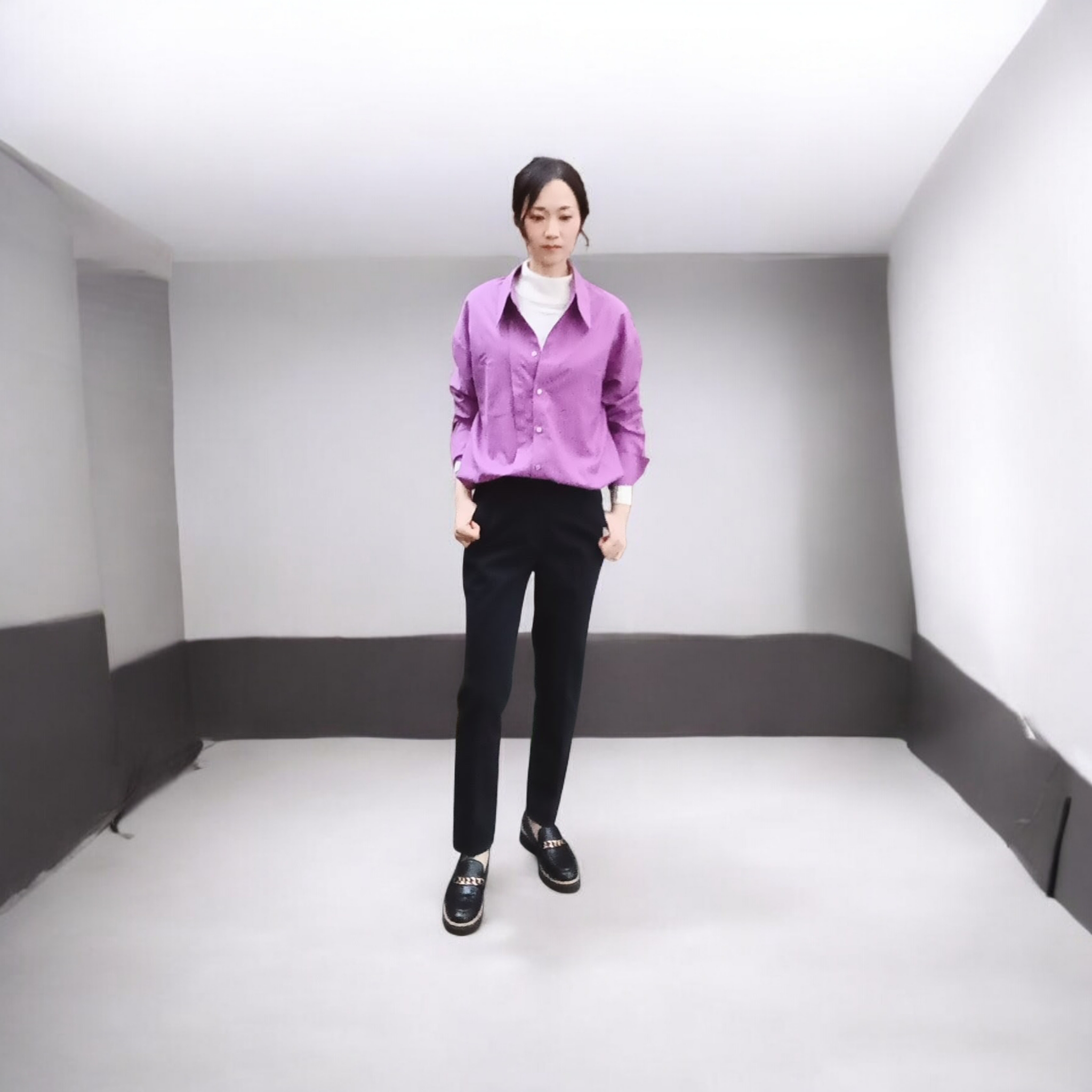 スタッフコーデ／カラーシャツコーデ