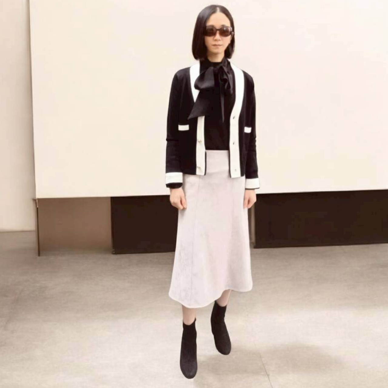 スタッフコーデ☆バイカラーカーディガン