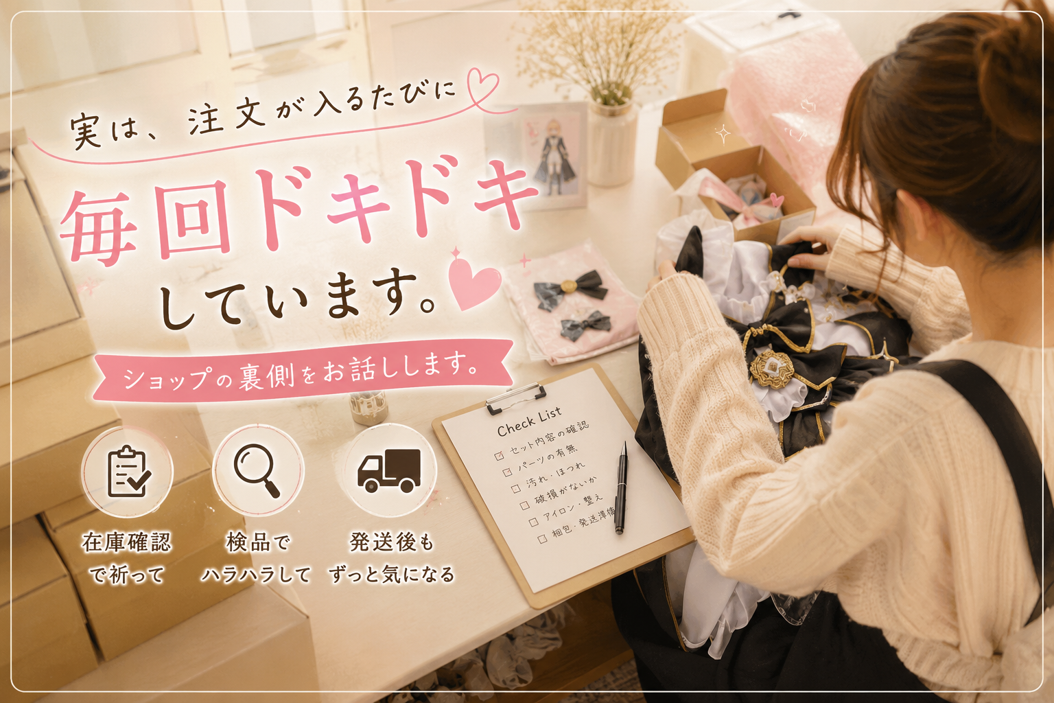 注文が入るたびに、実は毎回ドキドキしています。
