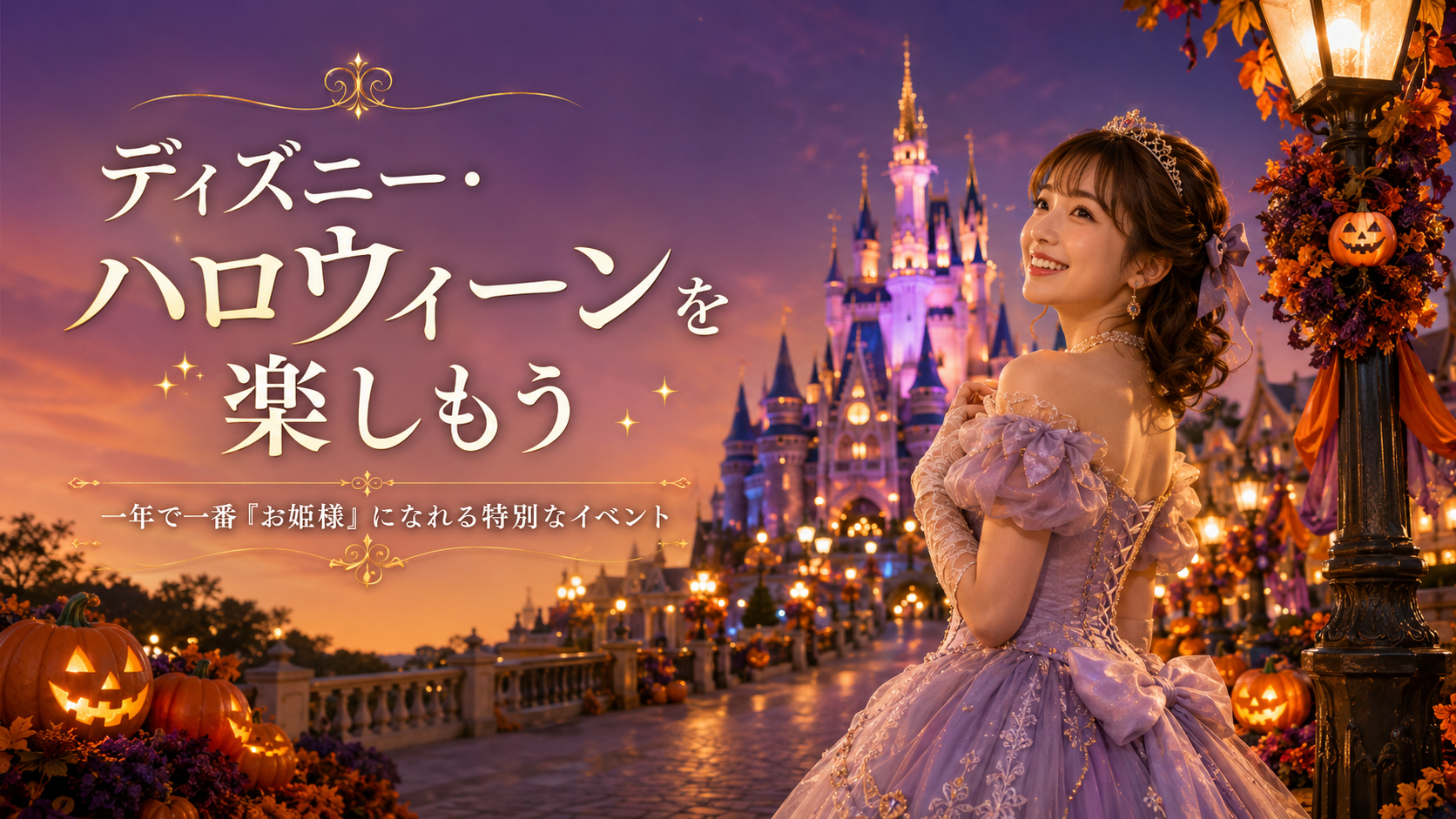 ディズニー・ハロウィーンは、一年で一番「お姫様」になれる特別なイベント