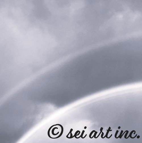 二重虹のモノクロ写真　　デザインの商品リンク