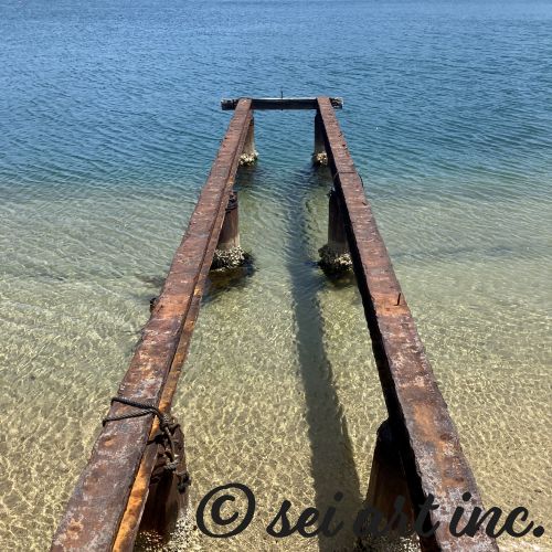 錆びた桟橋　写真デザインの商品リンク